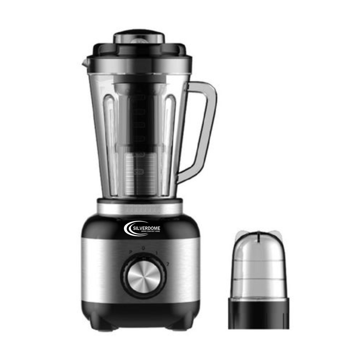 Silverdome 3L Blender with Grinder 600W, Stainless Steel