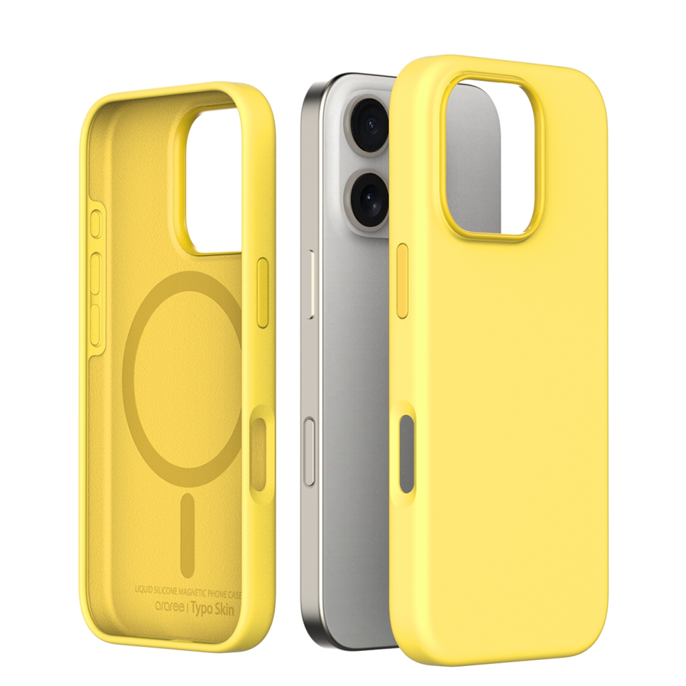 Araree Typo Skin iPhone 16 Pro Cover - Yellow