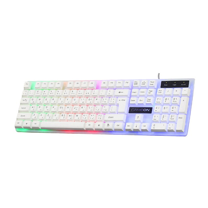 GAMEON Dominion Series GO21KM-W Wired Keyboard & Mouse 2 in 1 Combo - Arb/Eng