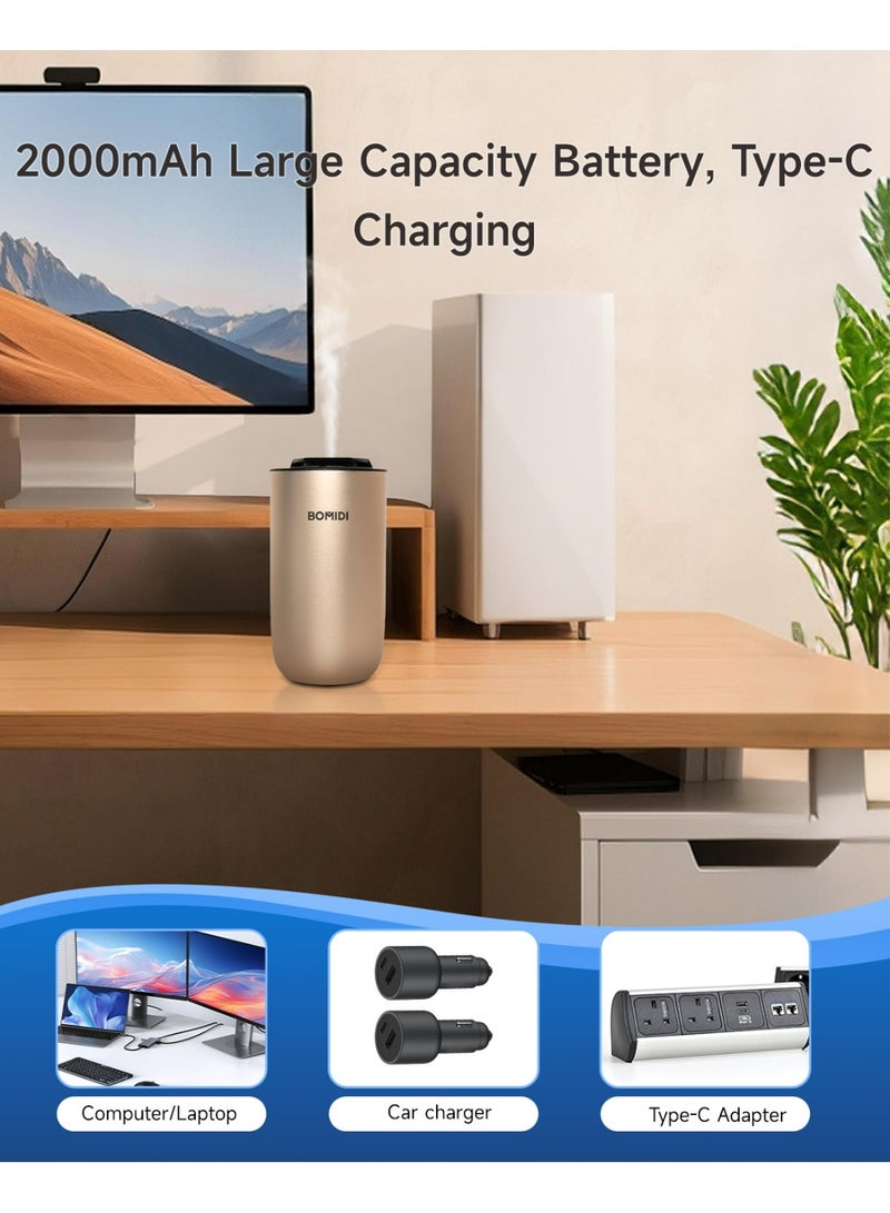 Bomidi Waterless Diffuser Machine 15ml Capacity AD03 Gold