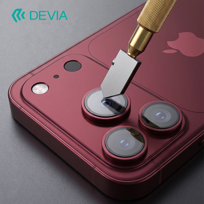 Devia iPhone 18 Pro Armour Series Diamond Hardness Camera Lens Protector - Dark Cherry
