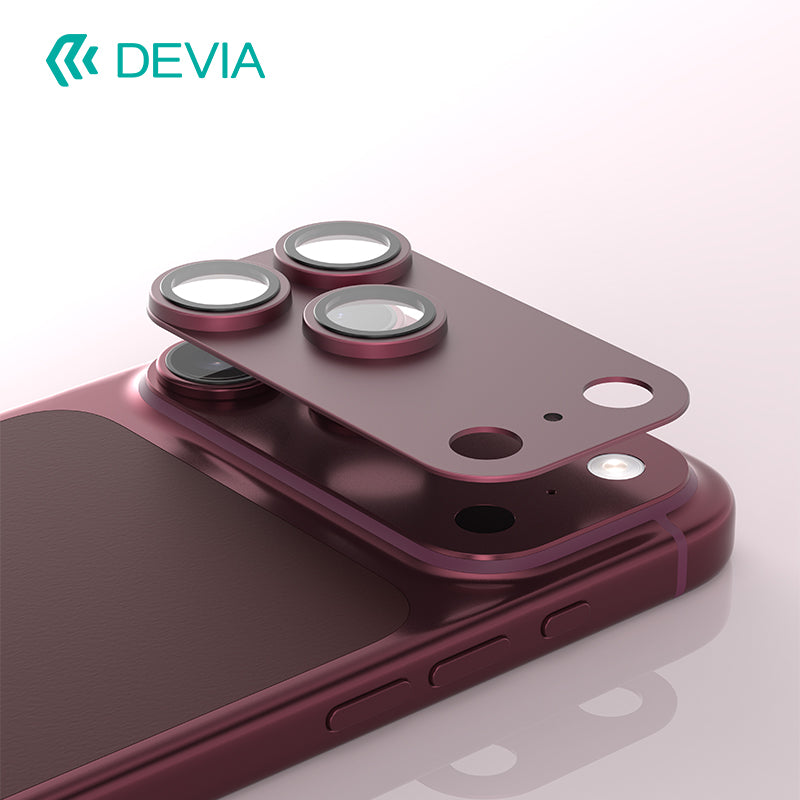 Devia iPhone 18 Pro Armour Series Diamond Hardness Camera Lens Protector - Dark Cherry