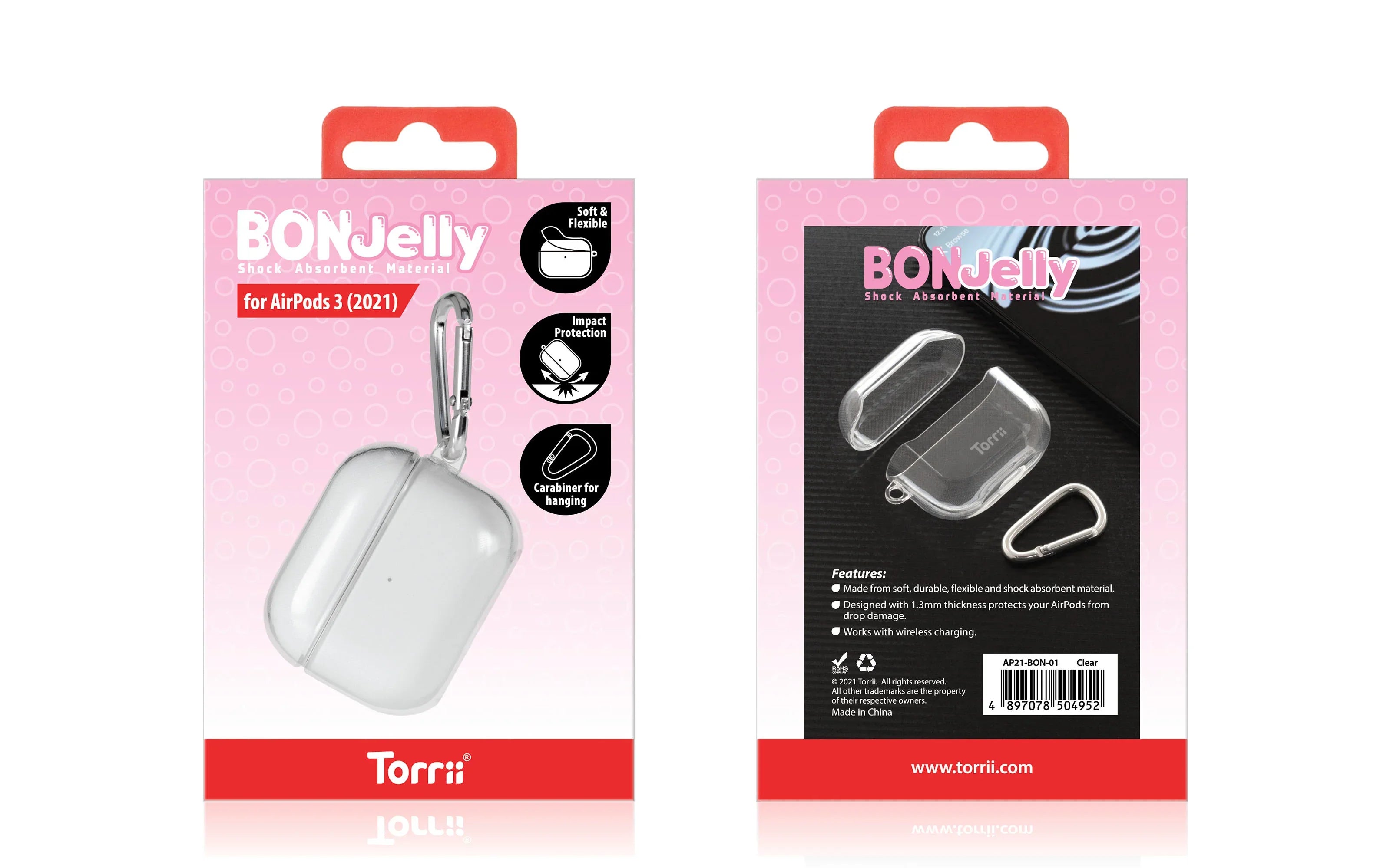 Torrii Bonjelly Case For Airpod 3 - Clear - Tashqila