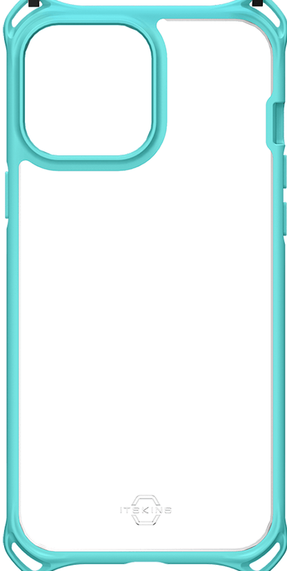 Itskins Hybrid Sling Series Cover For iPhone 13 Pro Max - Light Blue And Transparent