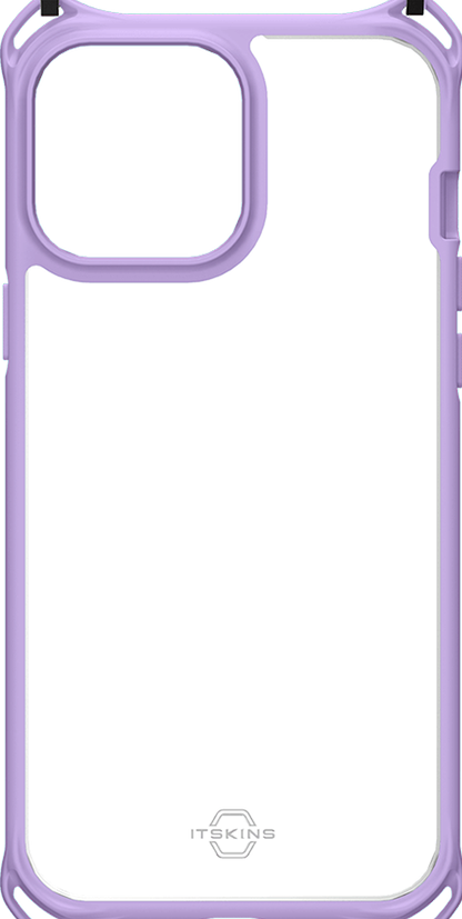 Itskins Hybrid Sling Series Cover For iPhone 13 Pro - Light Purple And Transparent