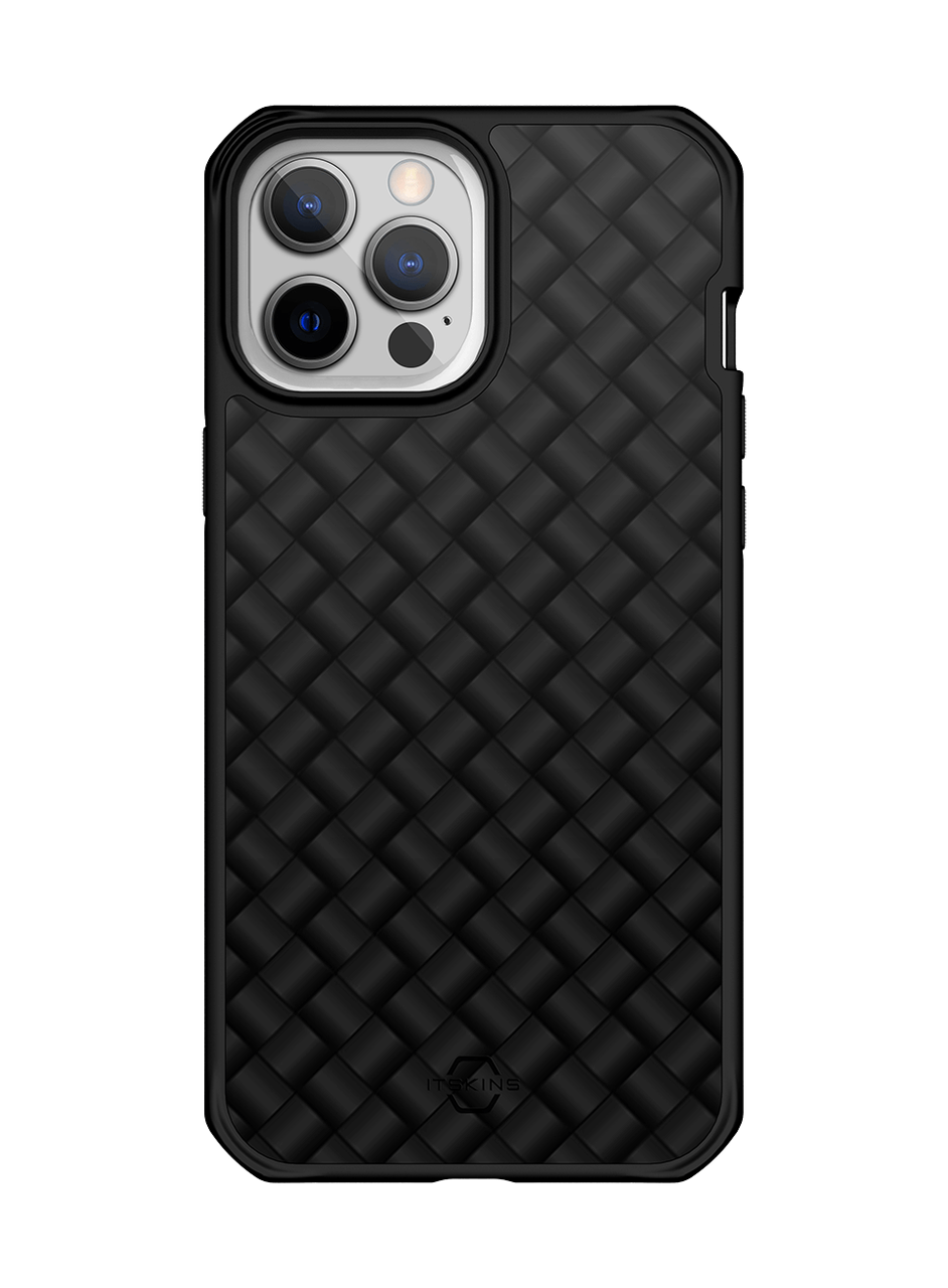 Itskins Hybrid Mag Carbon Series Cover For iPhone 13 Pro - Black Shinning 12K Carbon