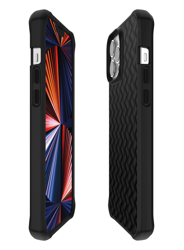 Itskins Hybrid Mag Carbon Series Cover For iPhone 13 Pro - Black Shinning 12K Carbon