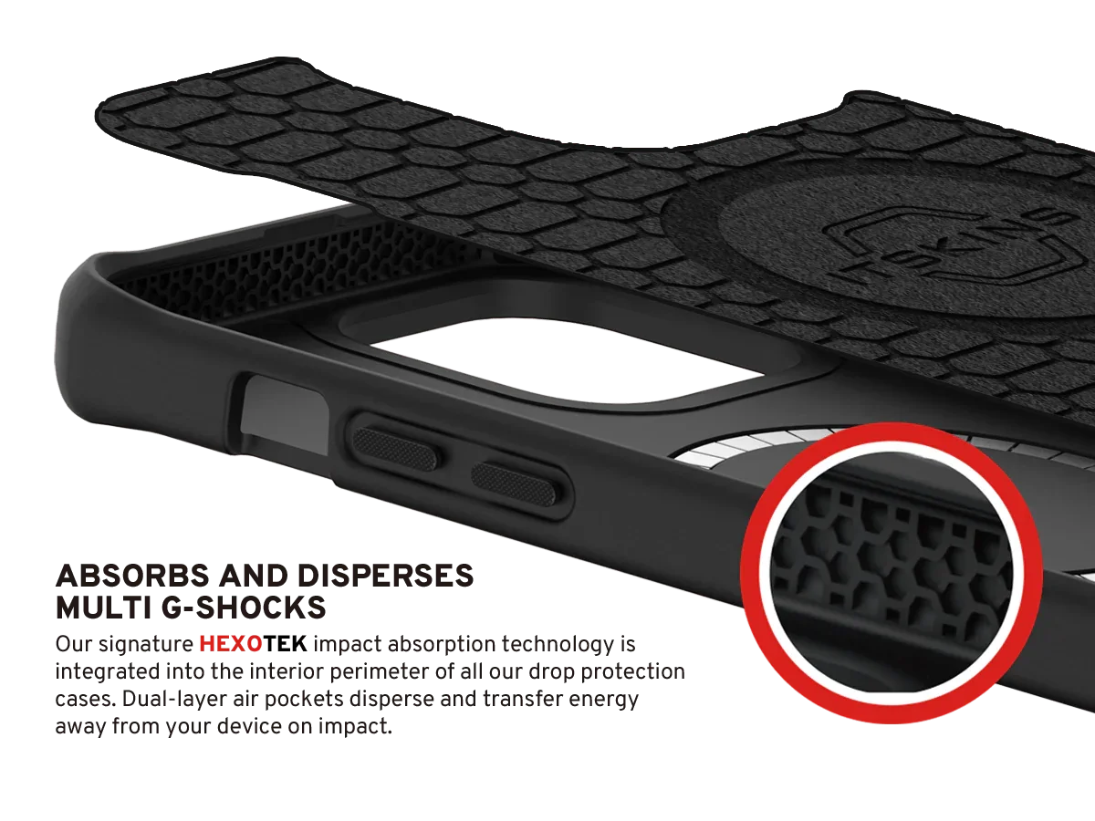 Itskins Hybrid Mag Carbon iPhone 13 Pro Series Cover - Black Shinning 12K Carbon - Tashqila