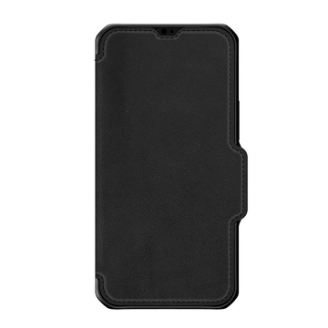 Itskins Hybrid Folio Series Cover For iPhone 13 Pro - Black With Real Leather