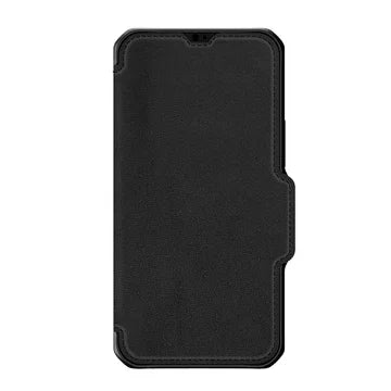 Itskins Hybrid Folio iPhone 13 Pro Cover - Black With Real Leather - Tashqila