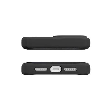 Itskins Hybrid Folio iPhone 13 Pro Cover - Black With Real Leather - Tashqila