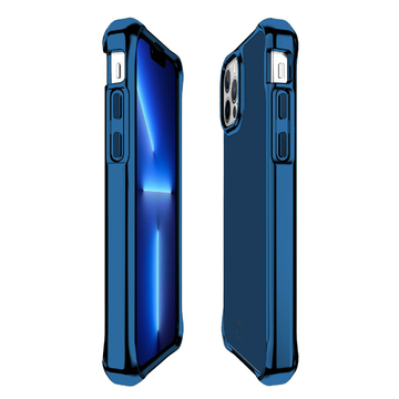 Itskins Hybrid Glass Series Cover For iPhone 13 Pro - Deep Blue