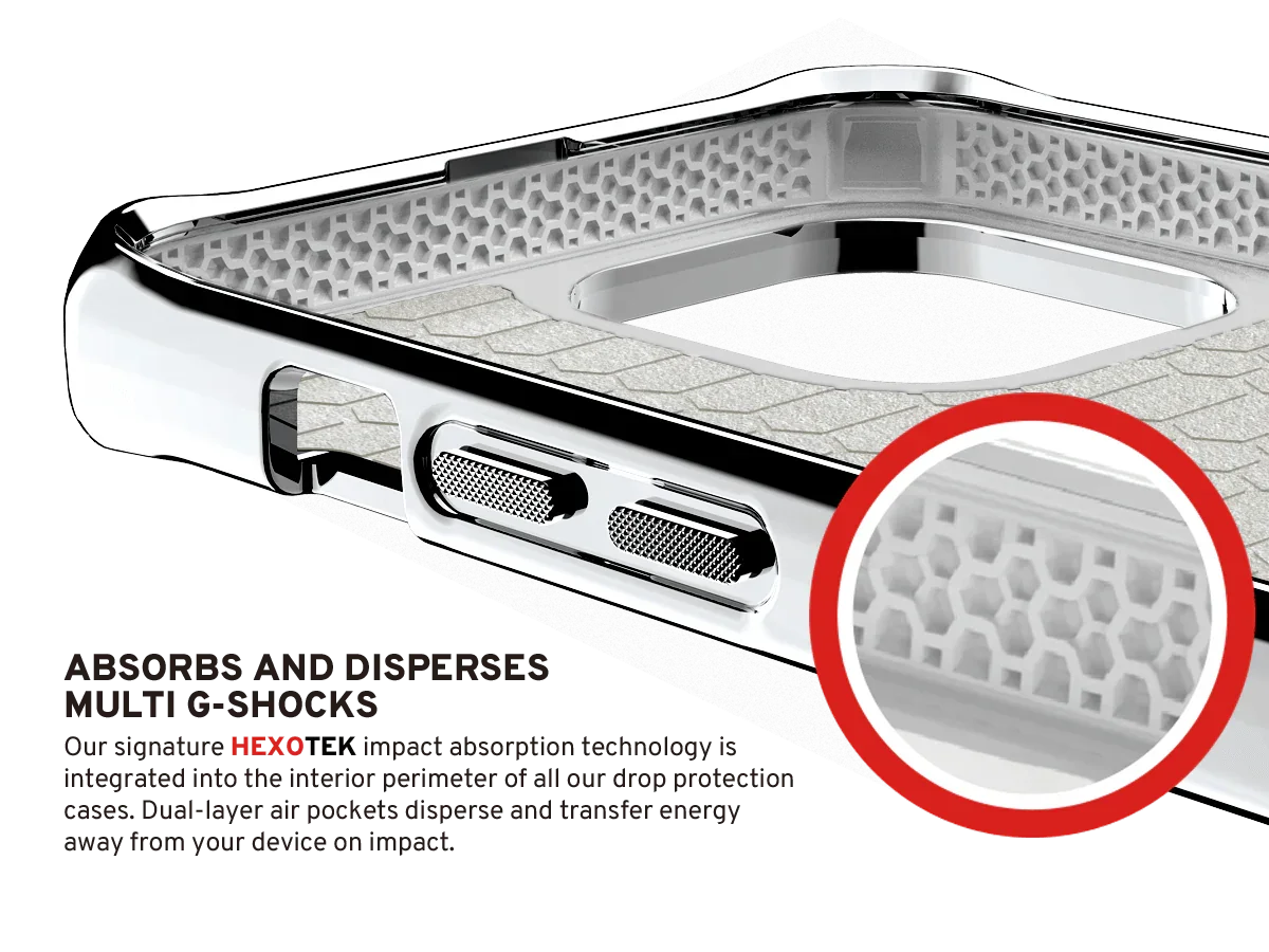 Itskins Hybrid Glass iPhone 13 Pro Cover - Silver - Tashqila