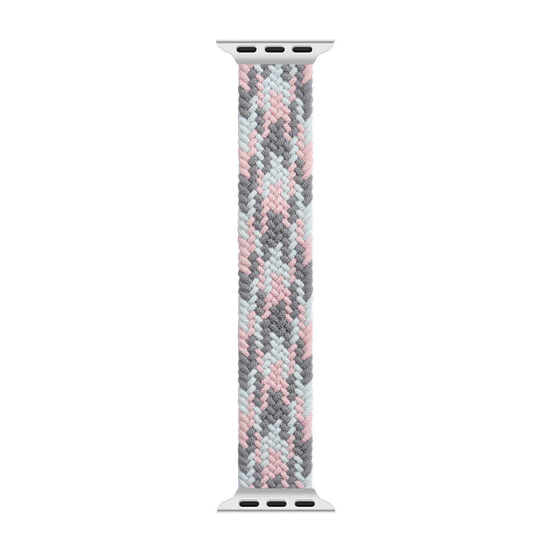 Wiwu Watch 49/46/45/44 Mm Braided Loop 155mm Strap - Grey+Pink+Blue