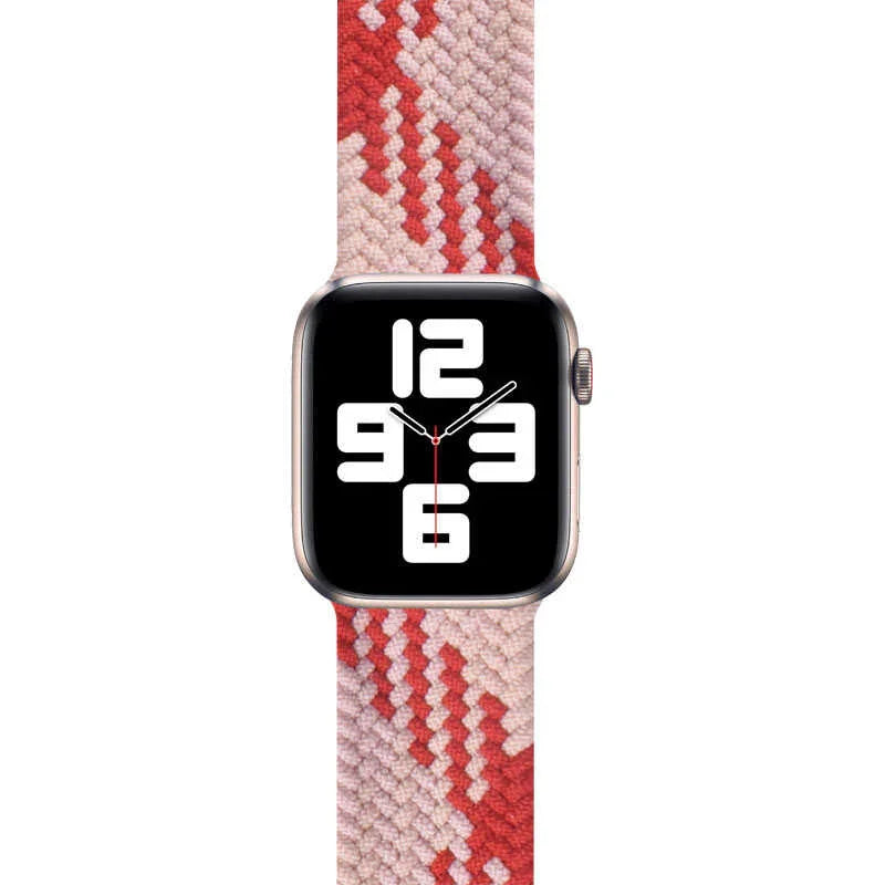 Wiwu Watch 49/46/45/44 Mm Braided Loop 155mm Strap - Pink+Red - Tashqila