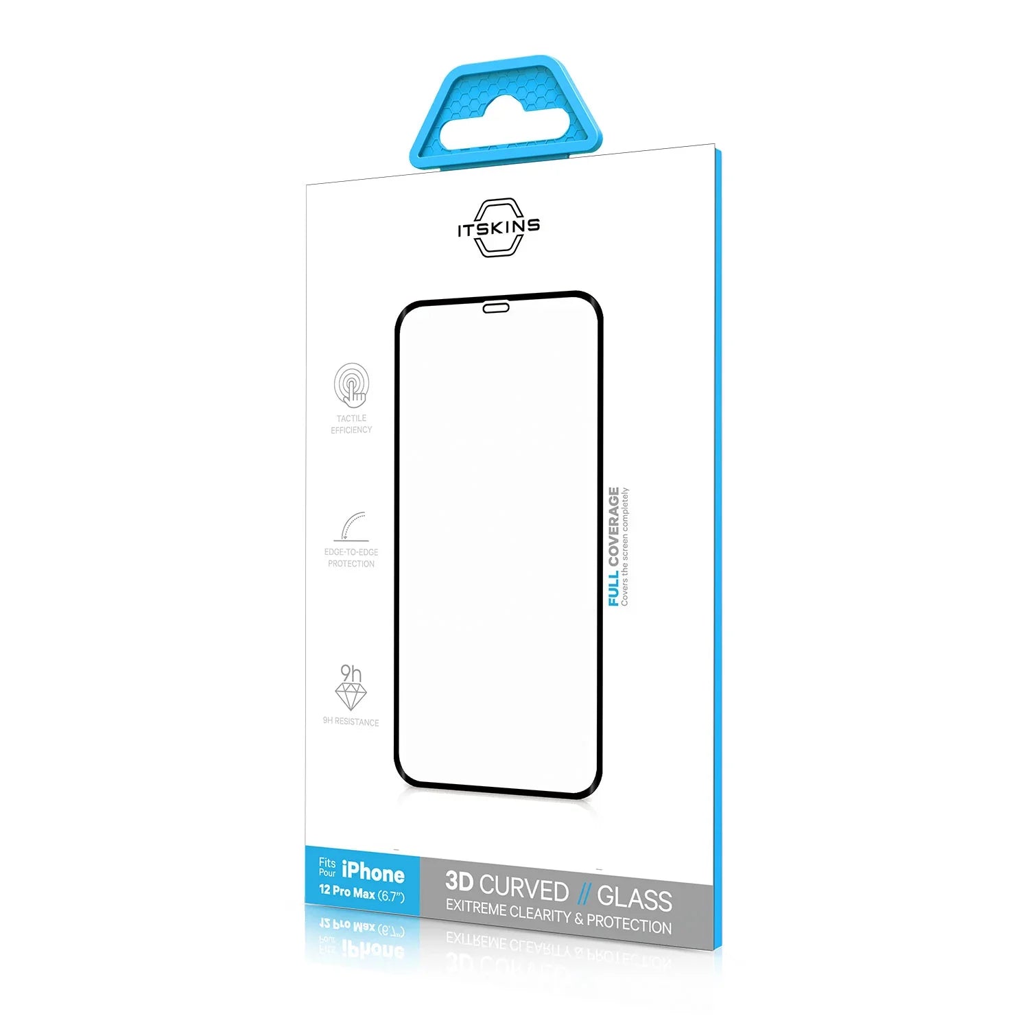 iPhone 12 Pro Max Itskins Hexoglass Screen Protector - Transparent - Tashqila