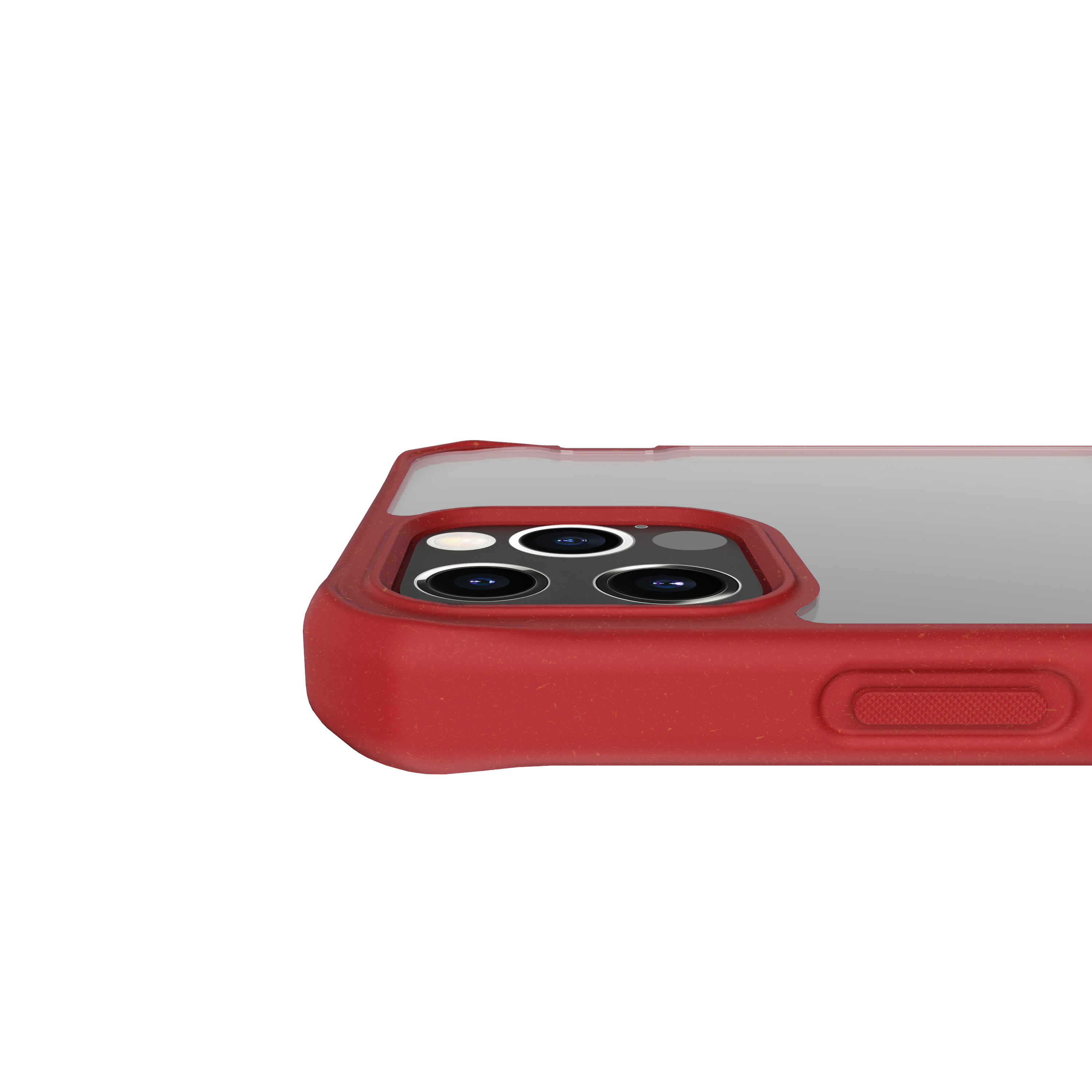 Itskins Feroniabio Pure iPhone 12 Pro Max Case - Red And Transparent