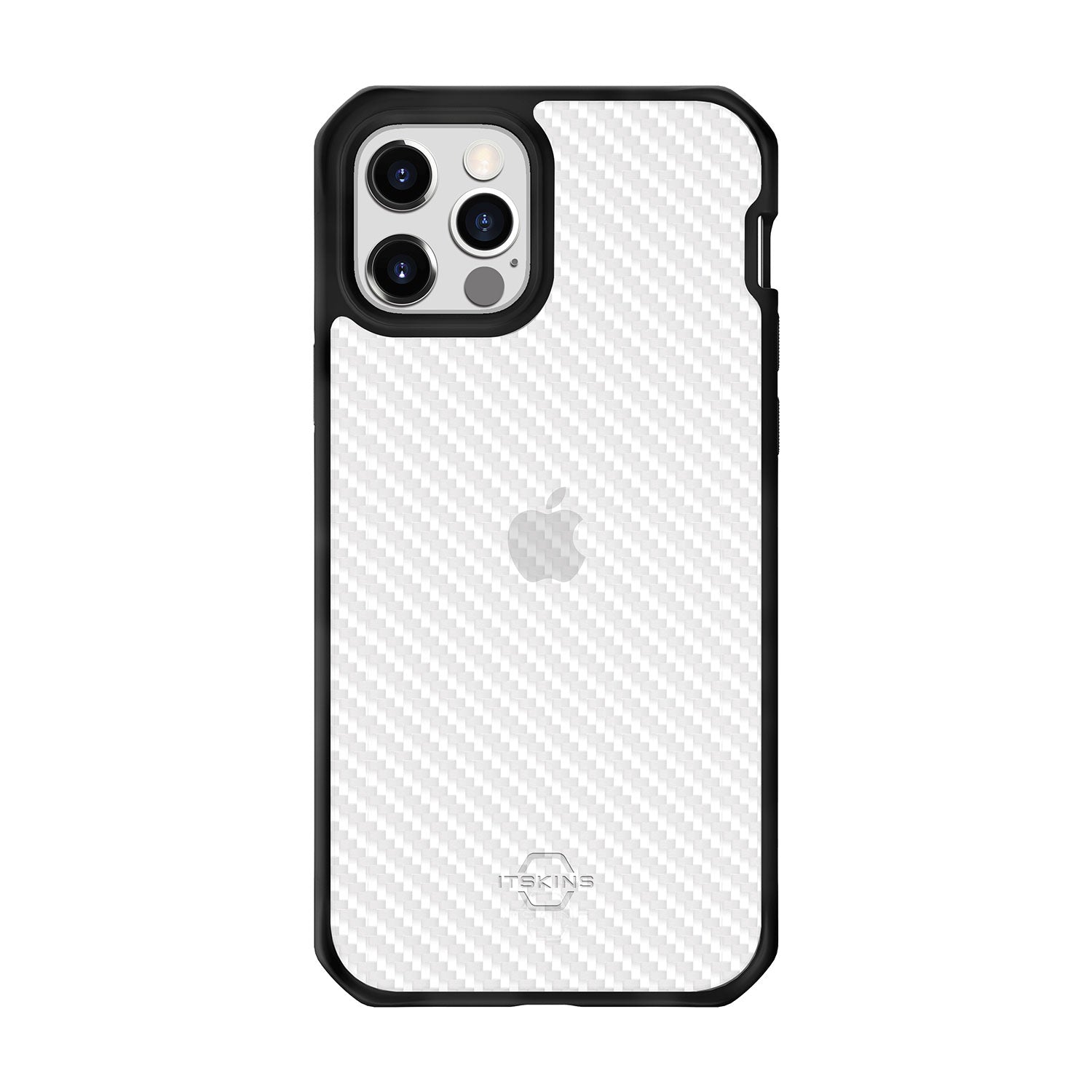 Itskins Hybrid Tek Antimicrobial Case For iPhone 12 Pro Max - Black And Transparent