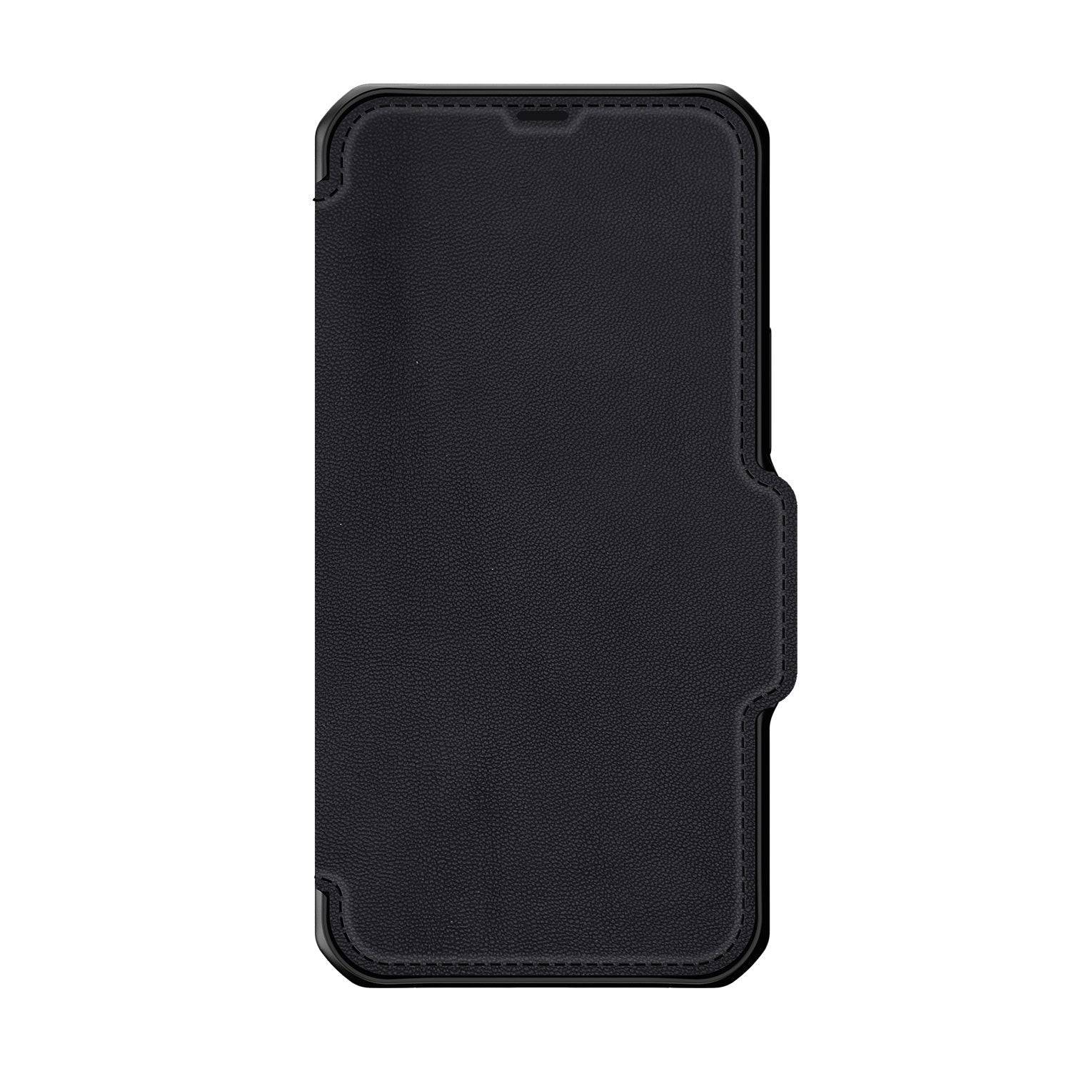 Itskins Hybrid Folio iPhone 12 Pro Max Cover - Black With Real Leather