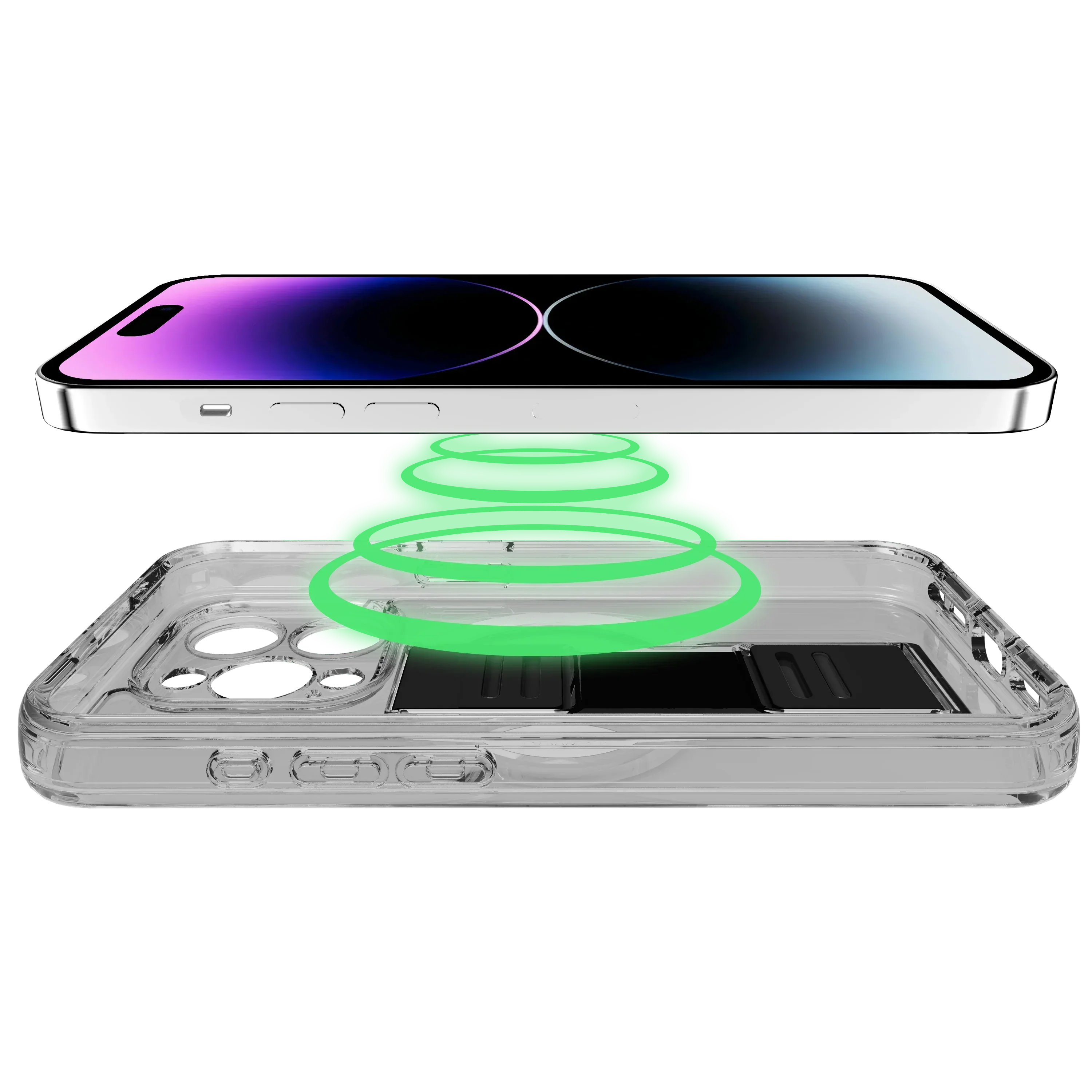 Itskins Avana Grip-It iPhone 14 Pro Max Magsafe Cover - Black - Tashqila