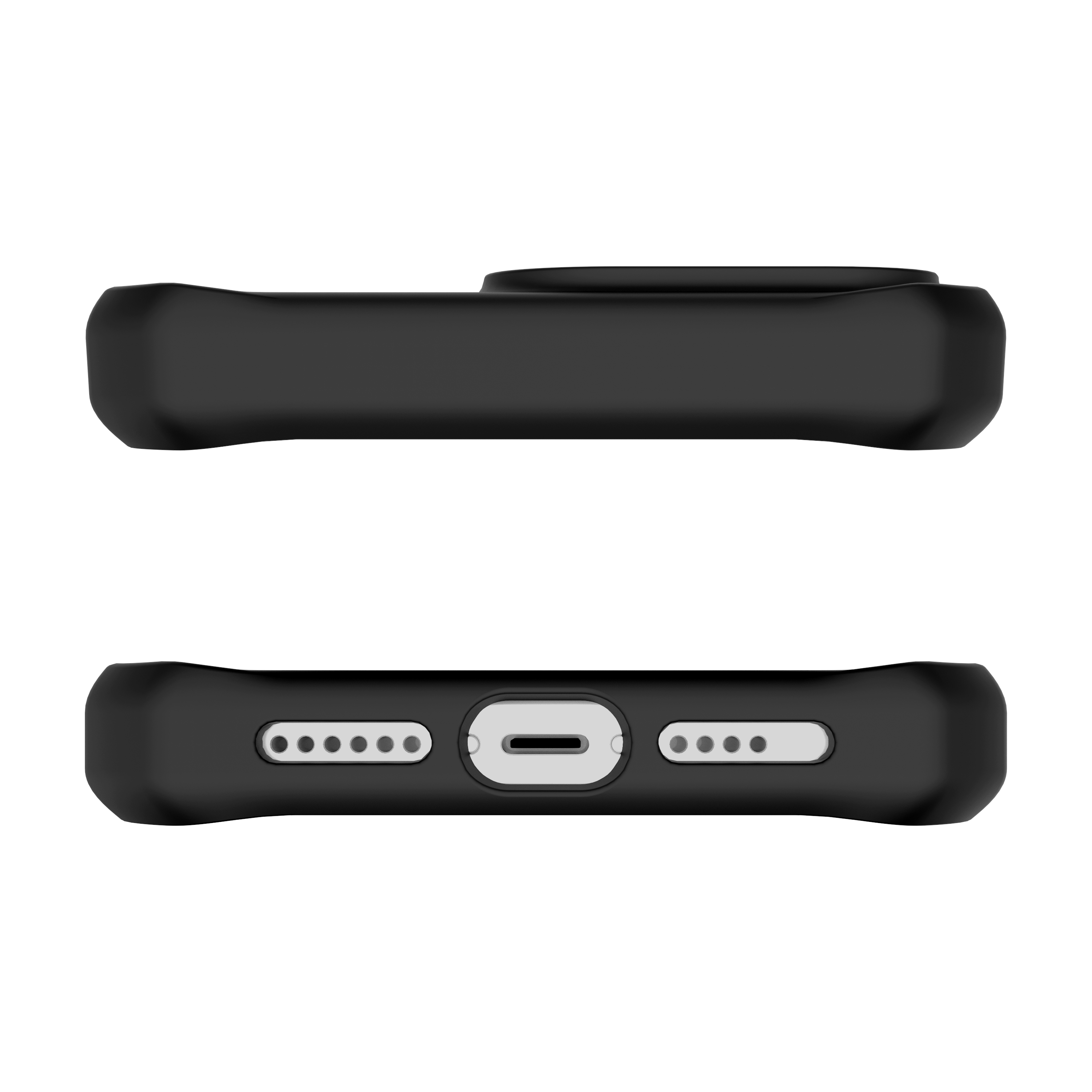 Itskins Hybrid Stand Case Compatible With Magsafe For iPhone 15 Pro Max - Black And Transparent