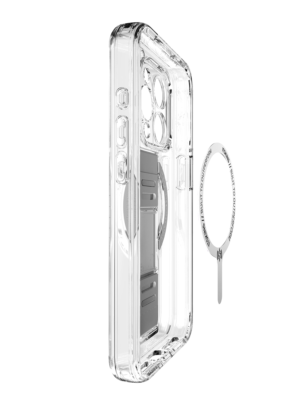 Itskins Avana Grip-It Series Case Magsafe Compatible For iPhone 15 Pro - Clear