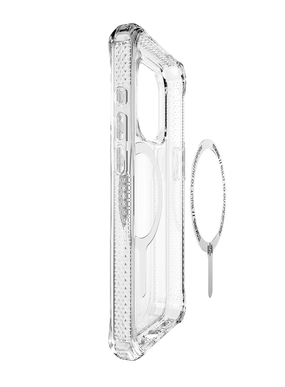 Itskins Hybrid Clear iPhone 15 Pro Magsafe Case - Transparent