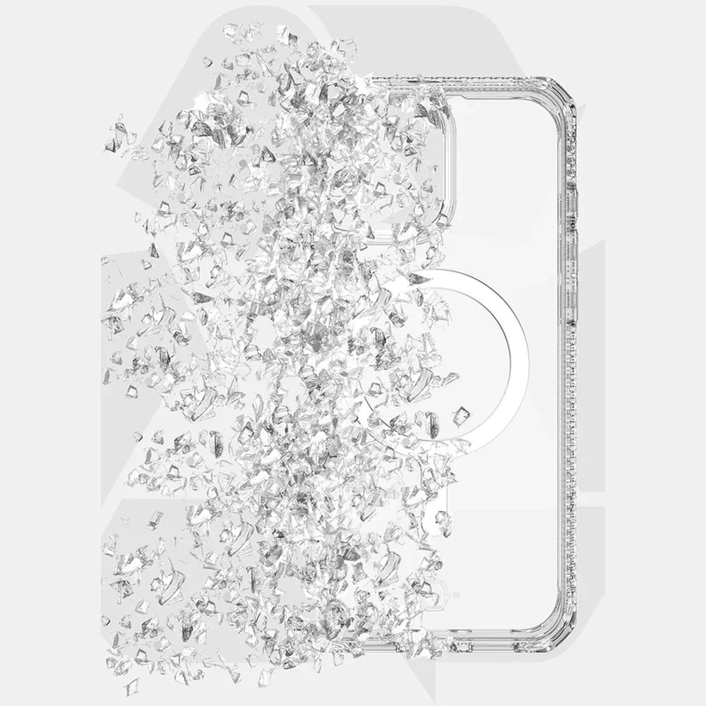 iPhone 16 Pro Max Itskins Hybrid Clear Touch Magsafe Case - Transparent - Tashqila