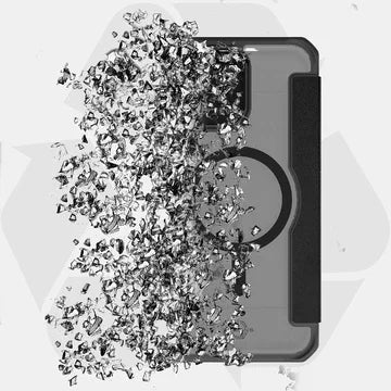 iPhone 16 Pro Max Itskins Hybrid Folio Magsafe Cover - Black Leather - Tashqila