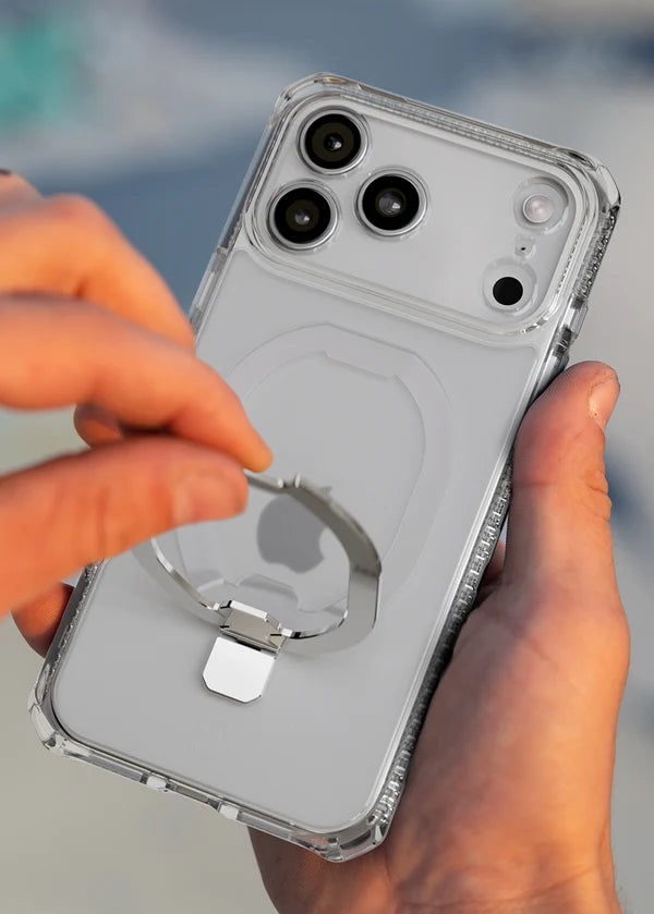 iPhone 18 Pro / 17 Pro, Itskins Vapor Stand Magsafe Cover - Transparent