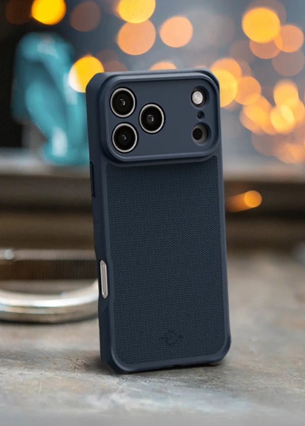 iPhone 18 Pro / 17 Pro, Itskins Hybrid Nylon Magsafe Cover - Dark Blue