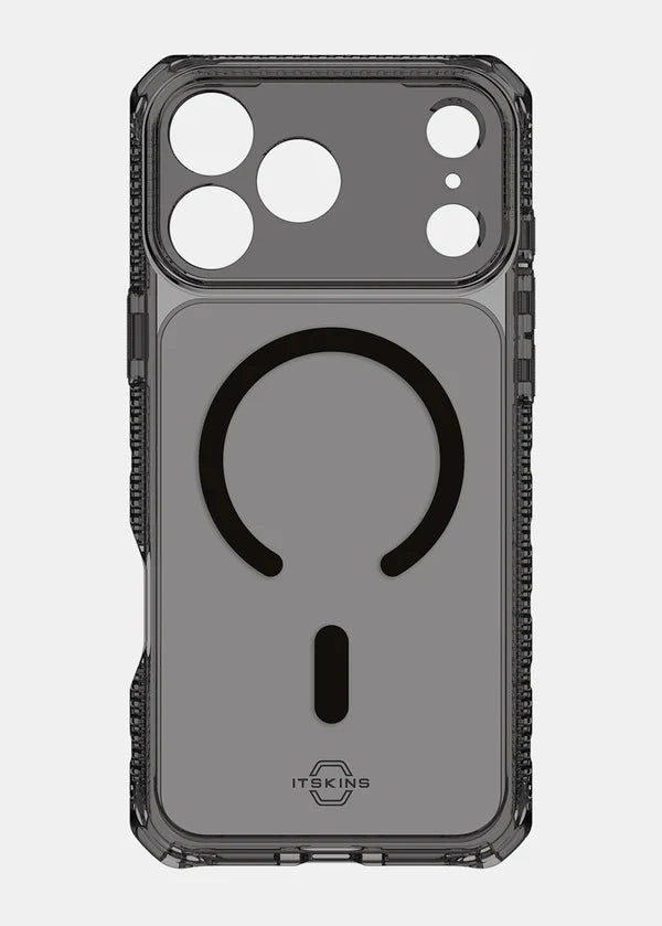 iPhone 18 Pro / 17 Pro, Itskins Hybrid Clear Magsafe Cover - Smoke