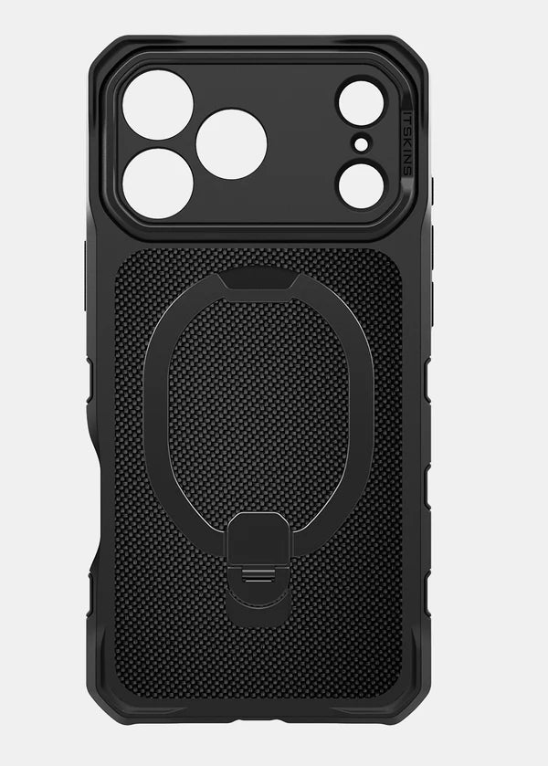 iPhone 18 Pro Max / 17 Pro Max, Itskins Supreme Nylon Stand Magsafe Cover - Black