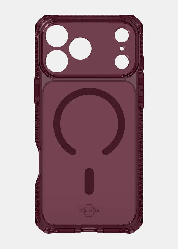 iPhone 18 Pro Max / 17 Pro Max, Itskins Hybrid Clear Magsafe Cover - Plum