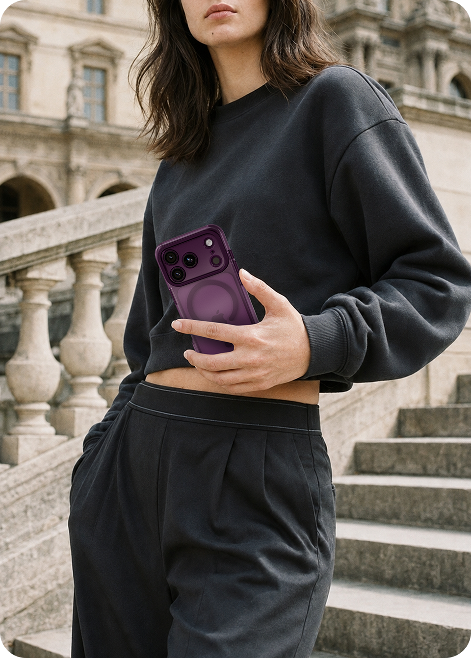 iPhone 18 Pro / 17 Pro, Itskins Blush Magsafe Cover - Plum