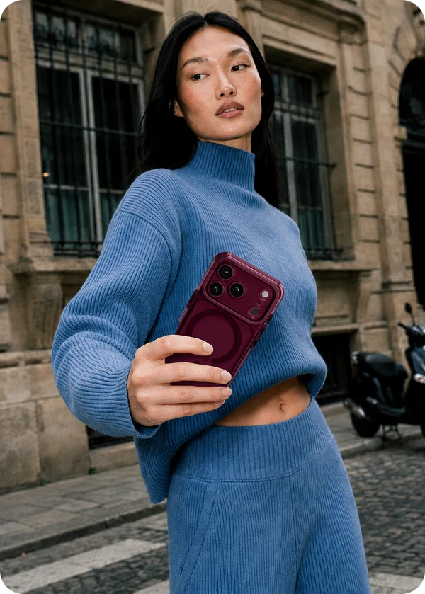 iPhone 18 Pro / 17 Pro, Itskins Ice Magsafe Cover - Plum