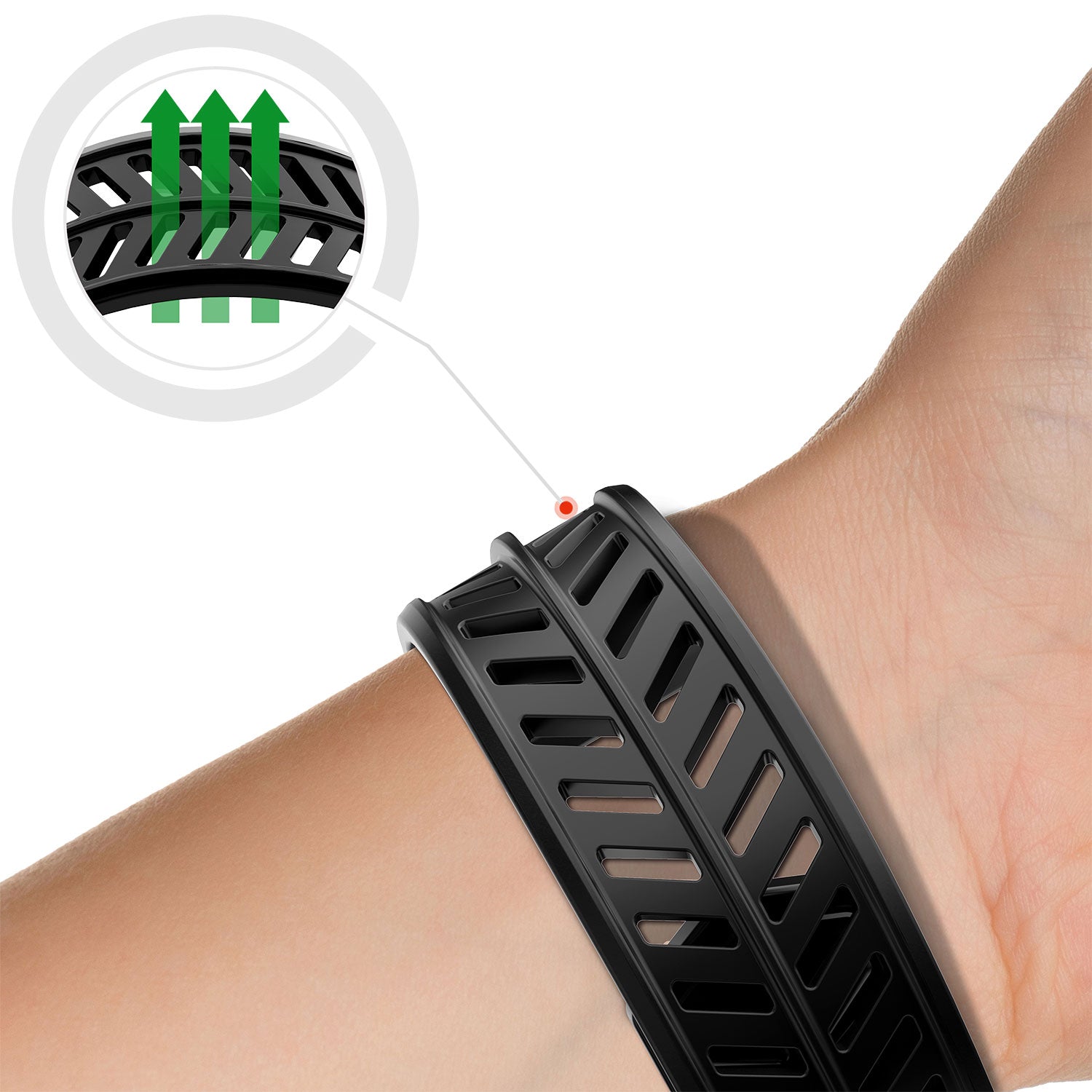 Itskins Spectrum Strap-Antimicrobial Watch Belt For Apple Watch 42 / 44 / 45 / 49Mm - Black