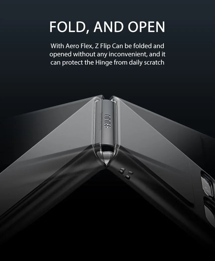 Araree Aero Flex Series Case For Samsung Galaxy Z FliP - Black - Tashqila