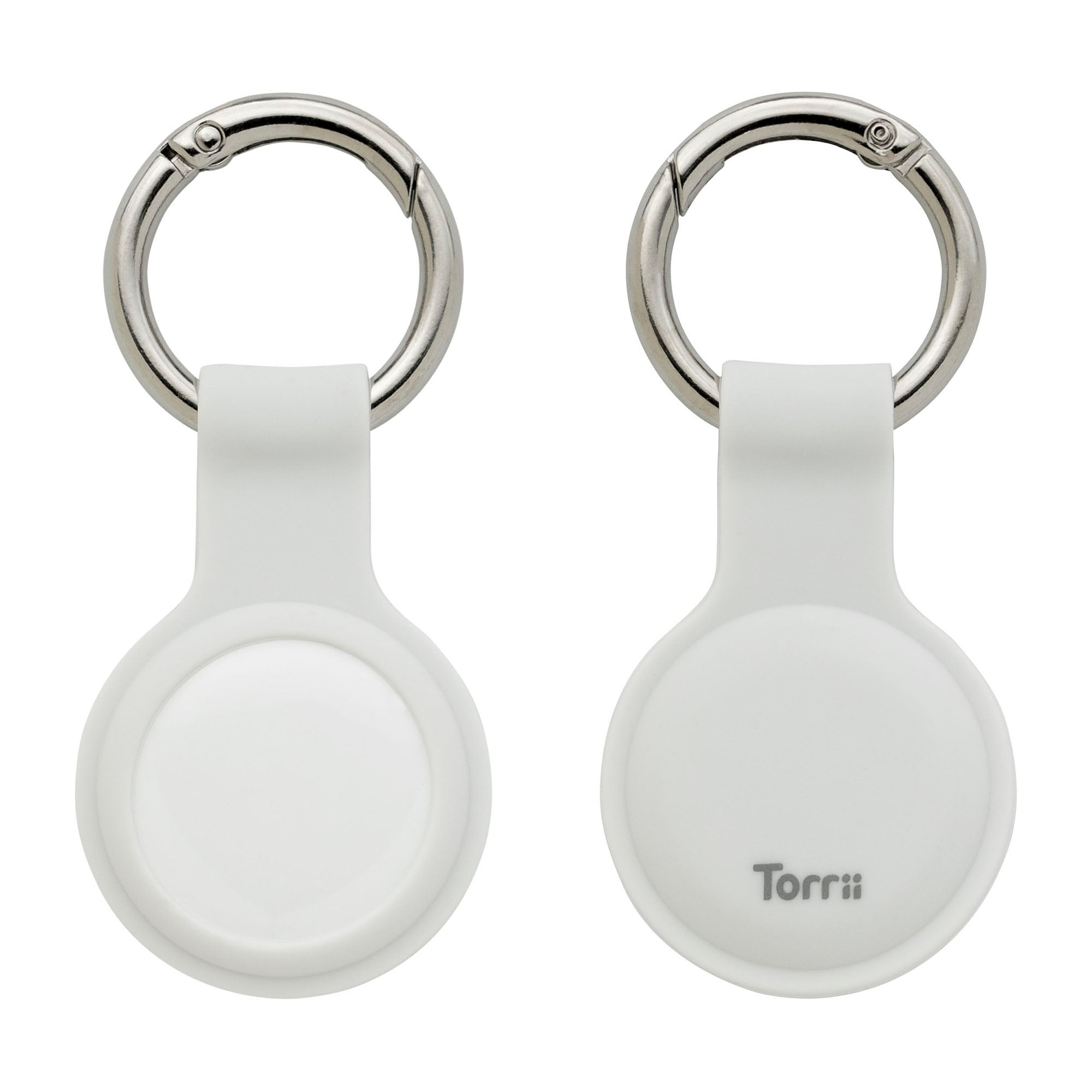 Torrii Bonjelly Silicone Key Ring For Apple Airtag - White