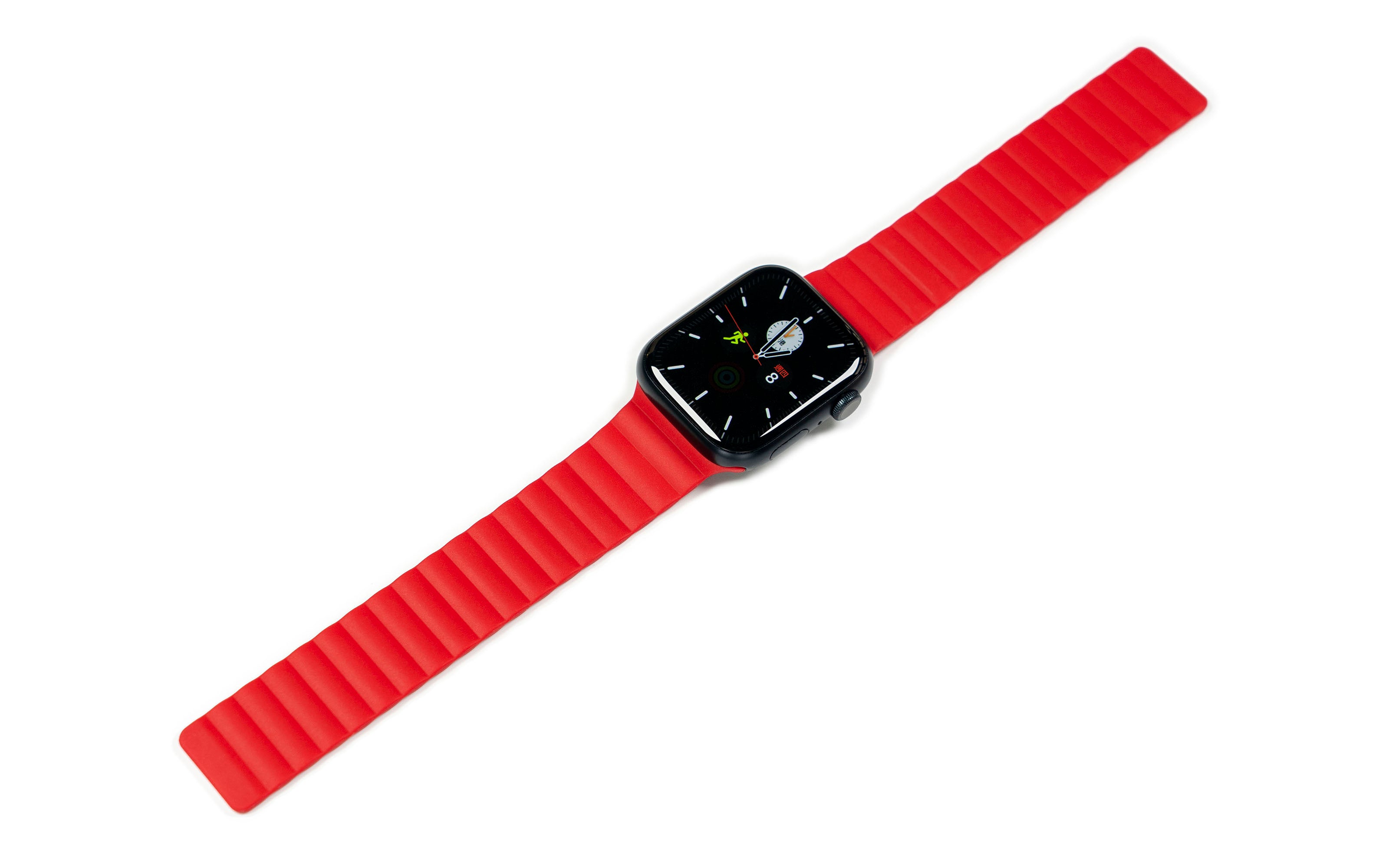 Torrii Saturn Silicone Magnetic Apple Watch Band For Ultra 49/ 45/ 44 /42 mm – Red