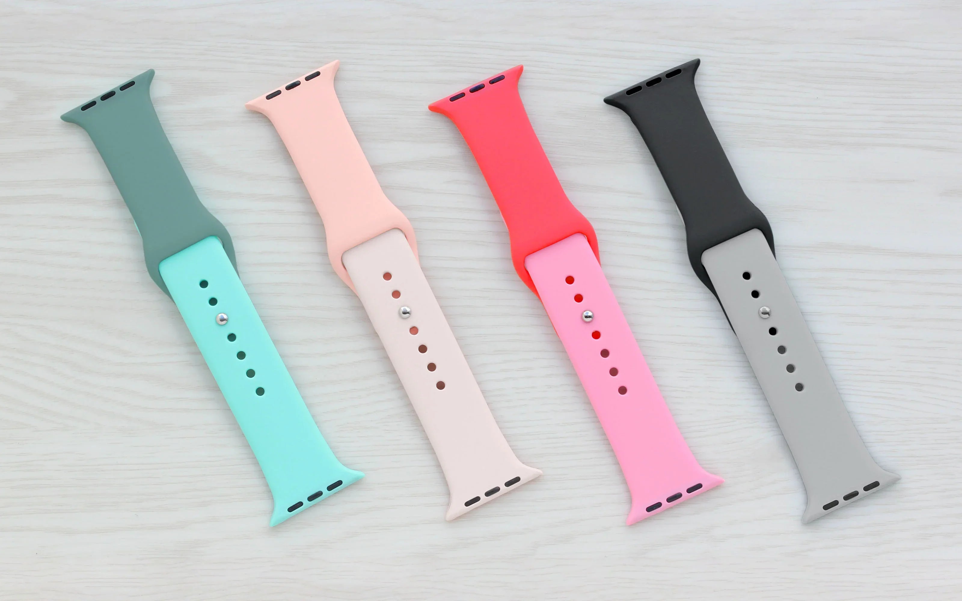 Torrii Watch 49/46/45/44 Mm Silicone Mix Watch Strap - Dark Green/Aqua Blue - Tashqila