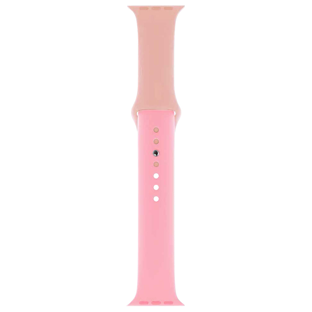 Torrii Silicone Mix Watch Band For Apple Watch 49/ 45/ 44 /42 mm - Rose/Light Pink