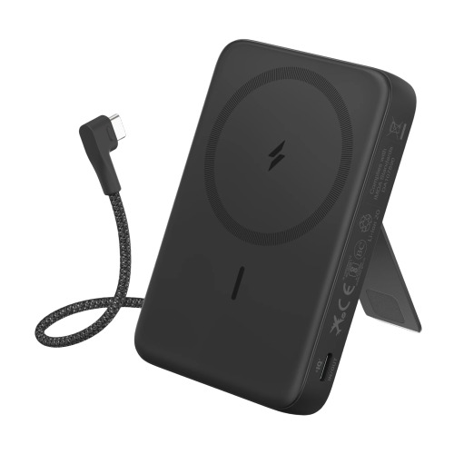 Anker Zolo Wireless Power Bank (10K, 30W, Built-In Usb-C Cable) -Black