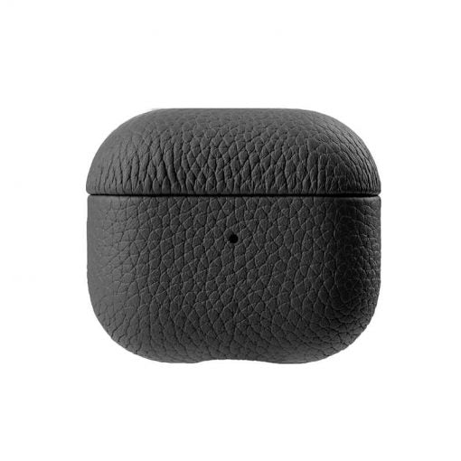 Melkco Origin Series Premium Leather Cover For Apple Airpods 3 - Black