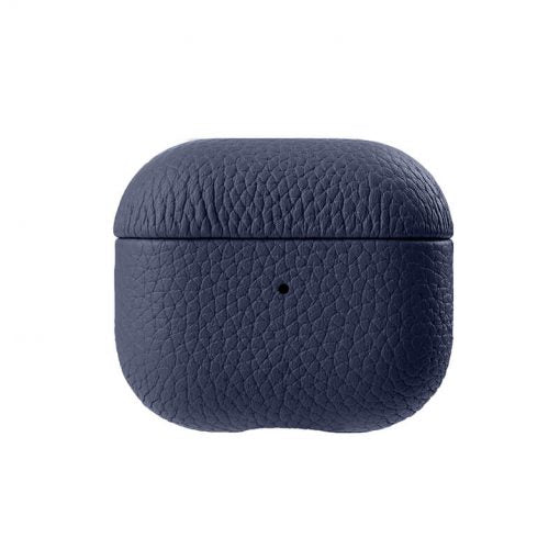Melkco Origin Series Premium Leather Cover For Apple Airpods 3 - Dark Blue