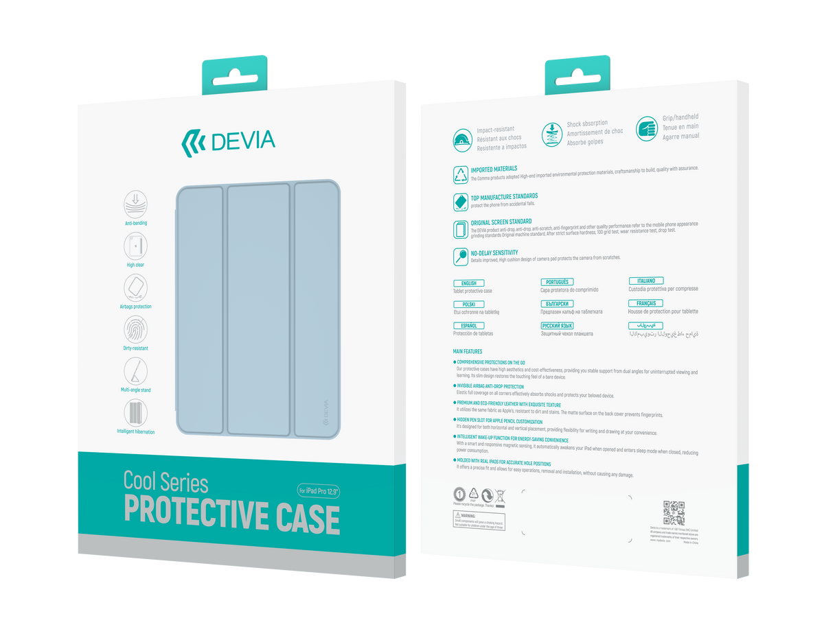 Devia Apple iPad Pro 11(M5) /Pro 11(M4) Cool Series Protective Case - Blue