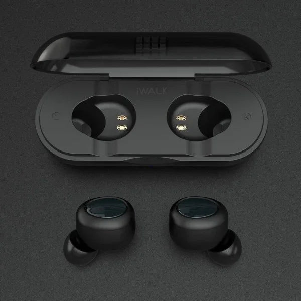 iWalk Smart True Wireless Stereo Earbuds - Black - Tashqila