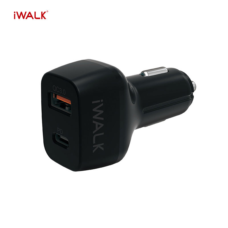 iWalk Power Delivery Car Charger - Black