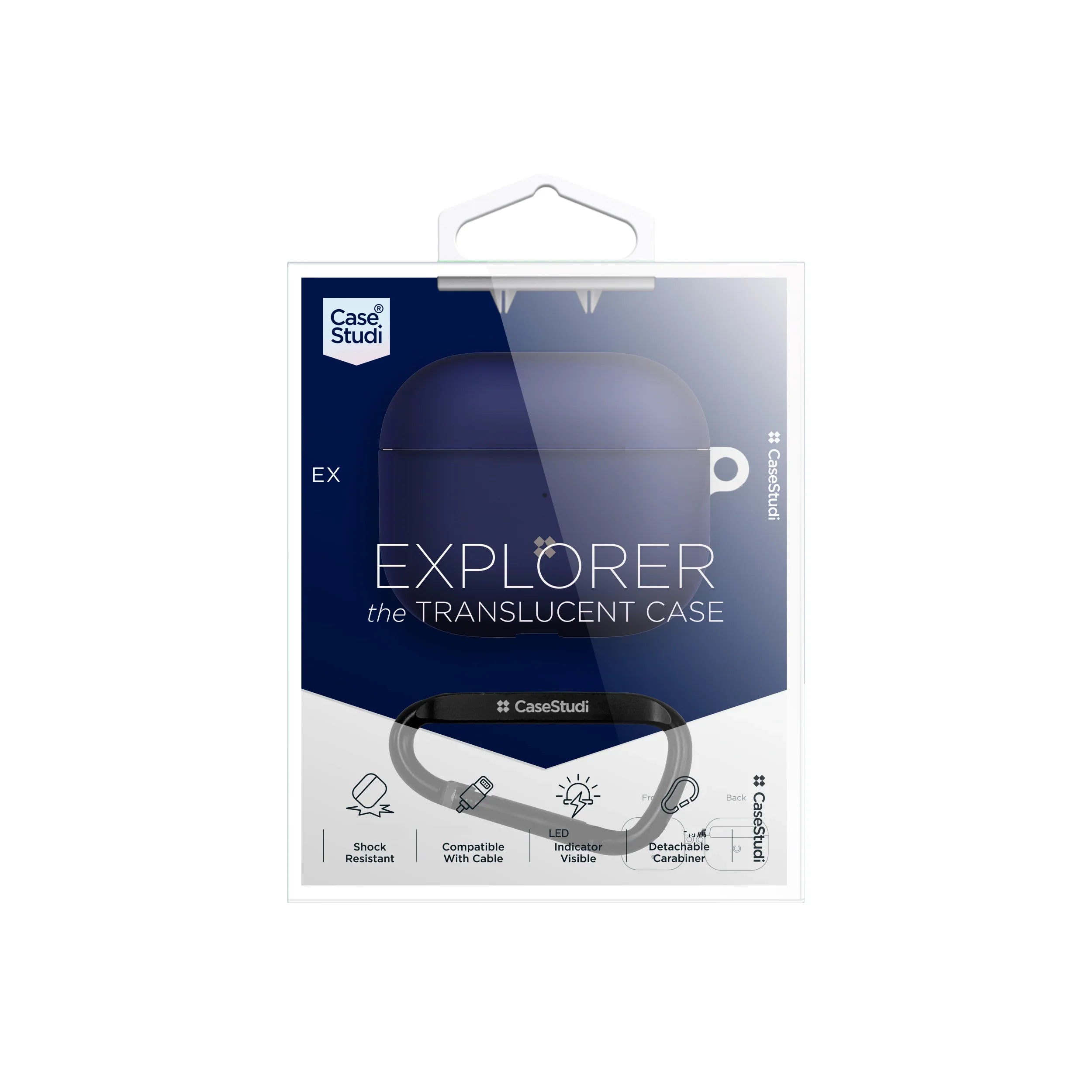 Casestudi Explorer Series Case For Airpods 3 -Navy Blue - Tashqila