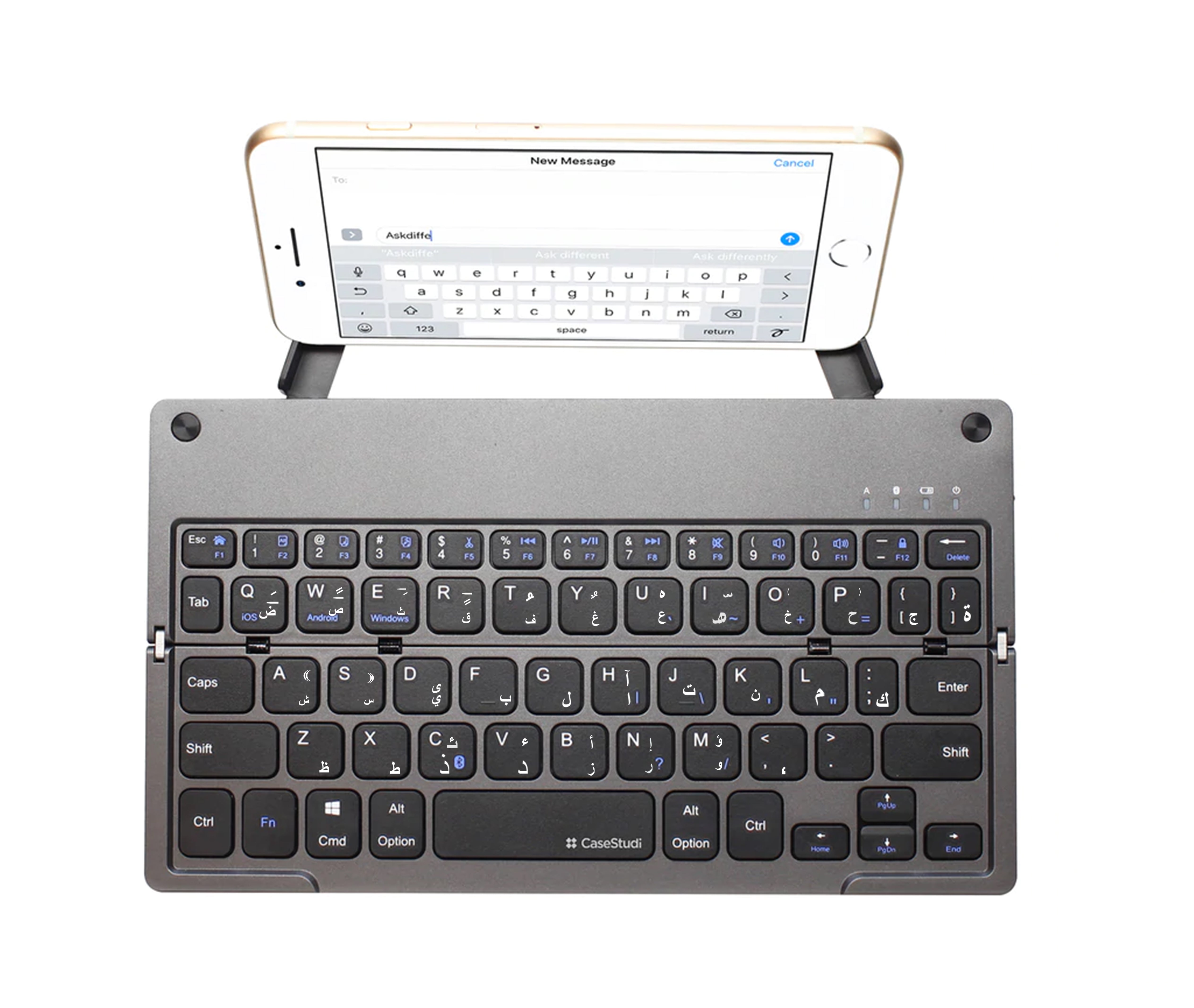 Casestudi Foldboard Bluetooth Wireless Keyboard -Grey